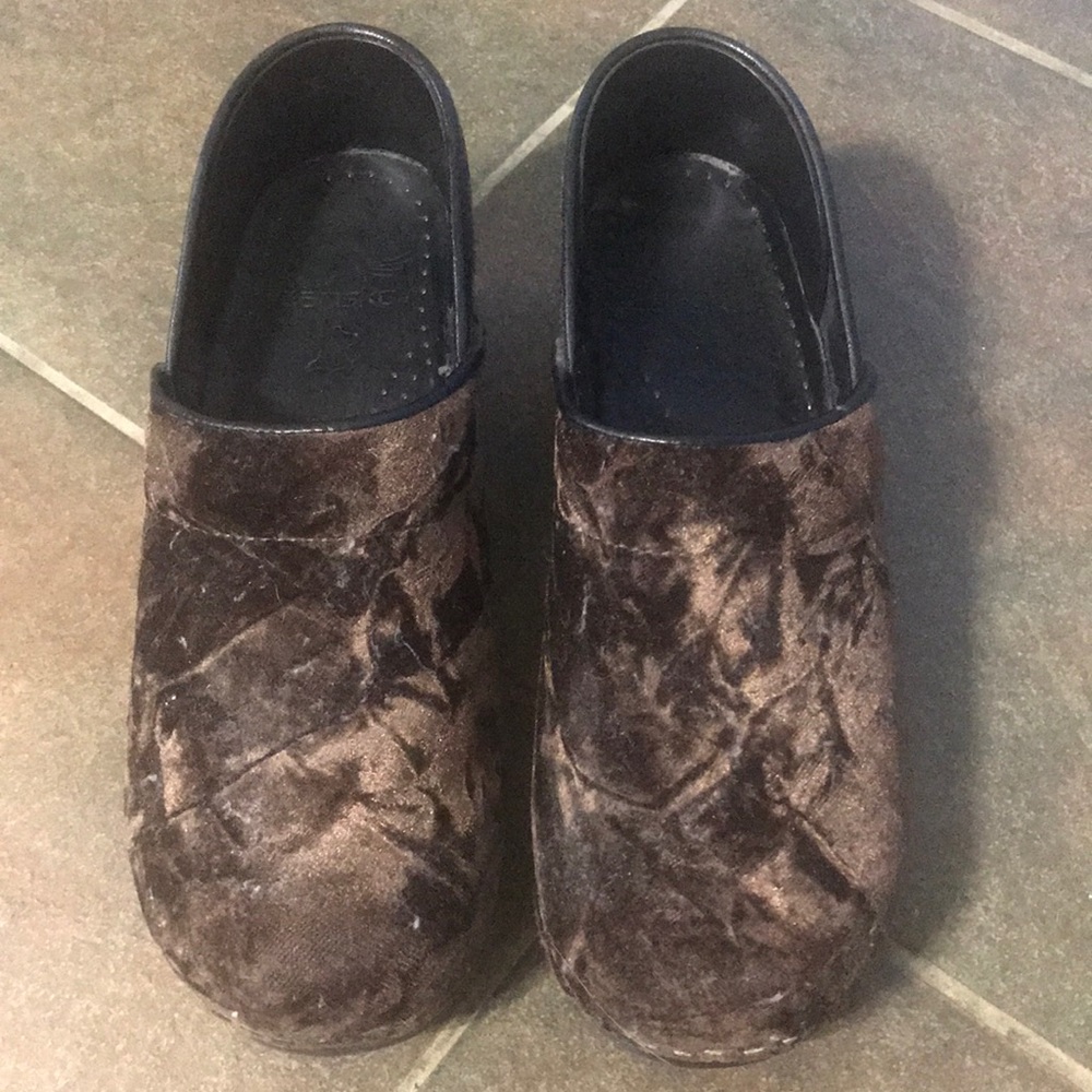 Dansko velvet clogs